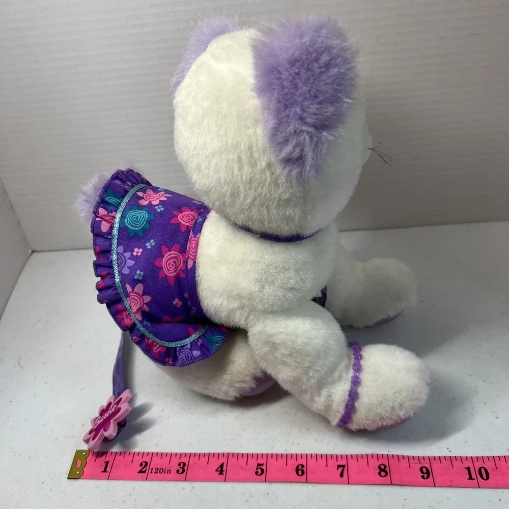 Barbie Perfectly Plush Fashion Cat Kitten White Purple 2001 Vintage Works